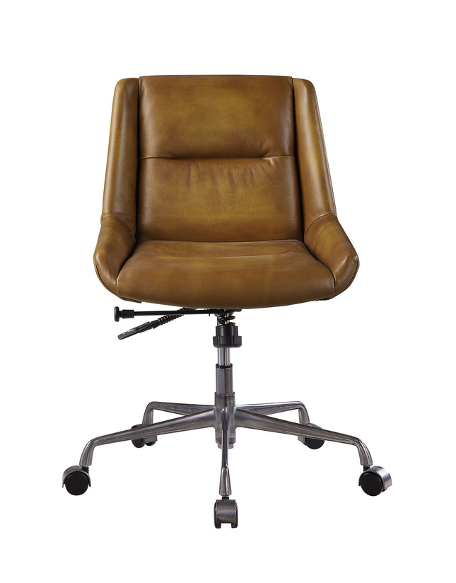 Ambler - Executive Office Chair - Saddle Brown Top Grain Leather ACME 