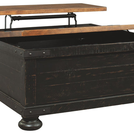 Valebeck - Black / Brown - Lift Top Cocktail Table Ashley Furniture 