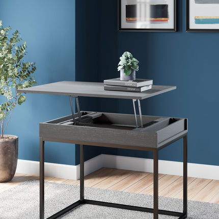 Yarlow - Black - Home Office Lift Top Desk Signature Design by Ashley® 