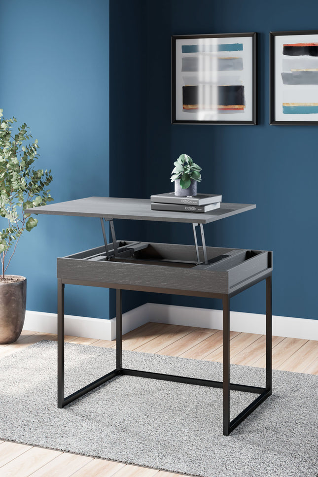 Yarlow - Black - Home Office Lift Top Desk Signature Design by Ashley® 