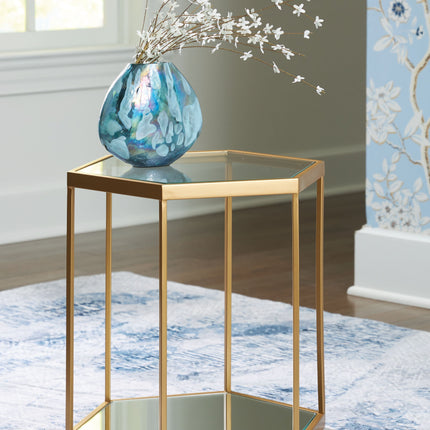 Veerwick - Gold Finish - Accent Cocktail Table Signature Design by Ashley® 