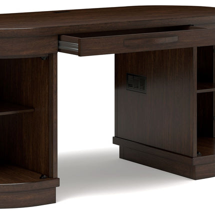 Korestone - Warm Brown - Home Office Desk Signature Design by Ashley® 