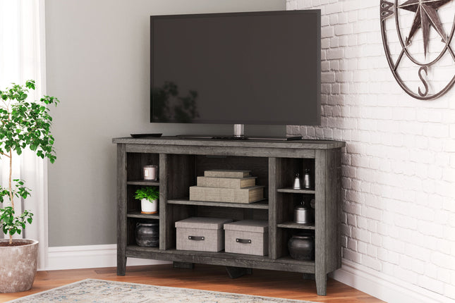 Arlenbry - Gray - Corner TV Stand/Fireplace Opt Signature Design by Ashley® 