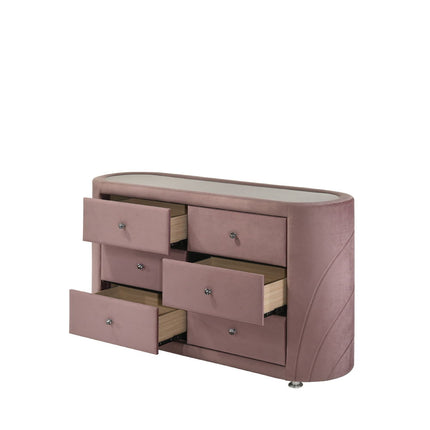 Salonia - Dresser - Pink Velvet ACME 