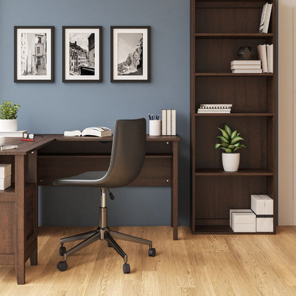 Camiburg - Warm Brown - 2-Piece Home Office Desk Signature Design by Ashley® 