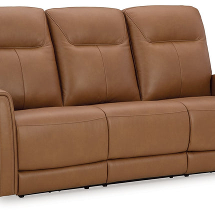 Tryanny - Butterscotch - Power Reclining Sofa With Adj Headrest Signature Design by Ashley® 