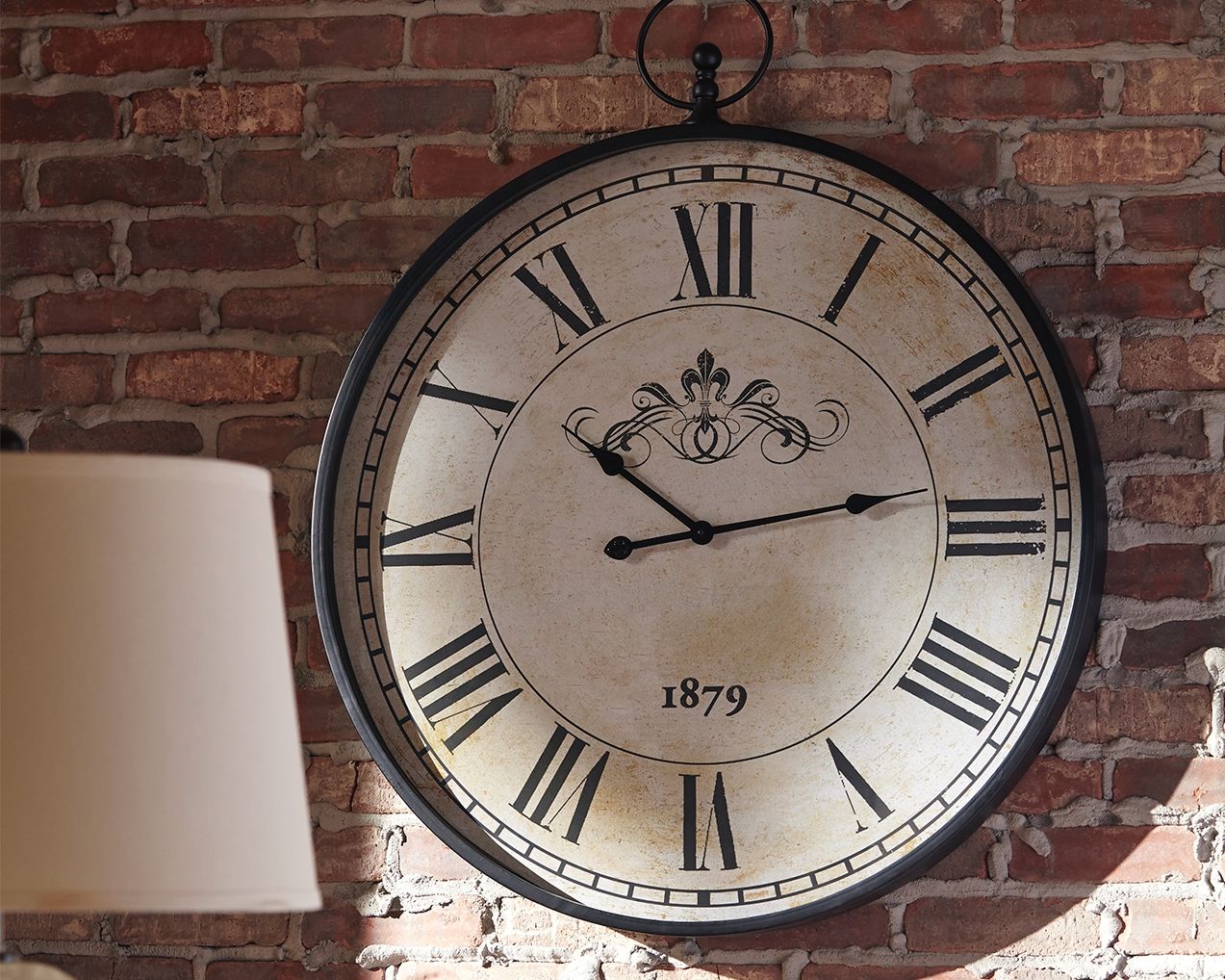 Augustina - Antique Black - Wall Clock - Tony's Home Furnishings