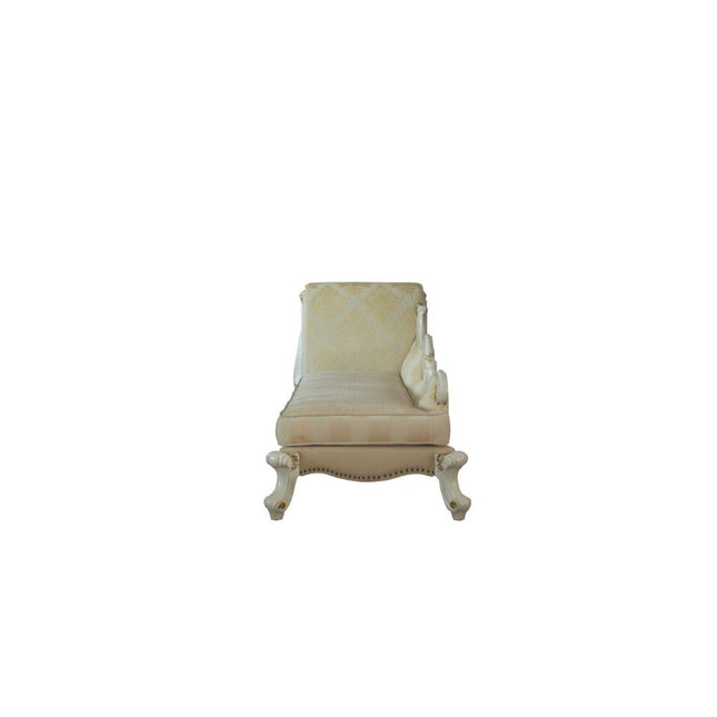 Picardy - Chaise - Antique Pearl & Fabric ACME 