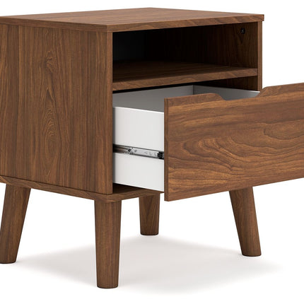 Fordmont - Auburn - One Drawer Night Stand Signature Design by Ashley® 