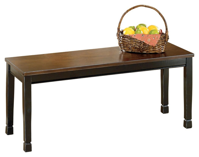 Owingsville - Black / Brown - Large Dining Room Bench Signature Design by Ashley® 