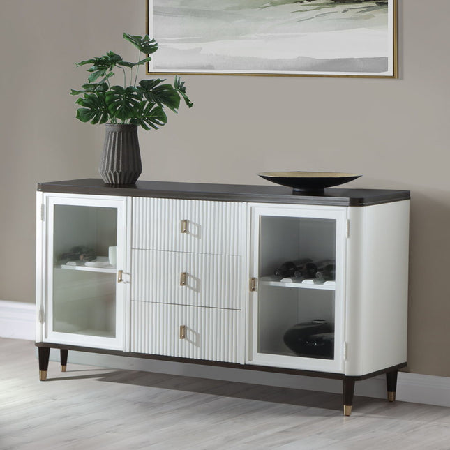 Carena - Server - White & Brown Finish ACME 