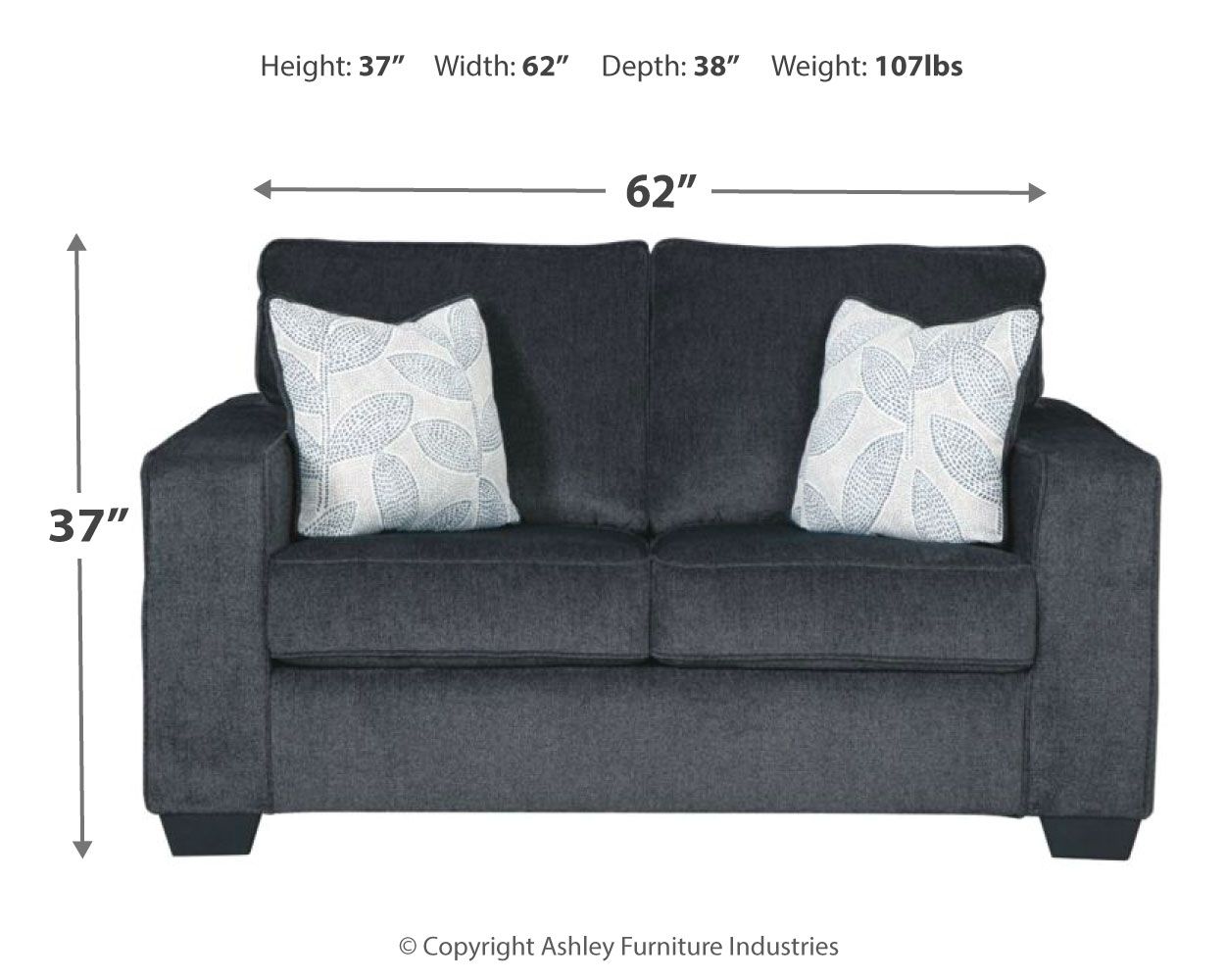 Altari - Stationary Loveseat Ashley Furniture 