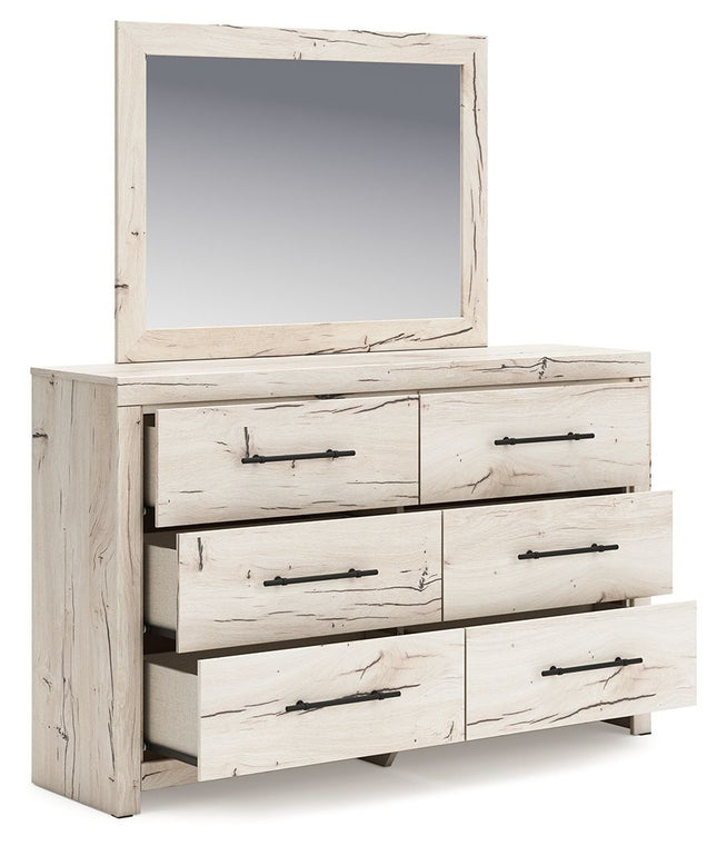 Lawroy - Light Natural - Dresser And Mirror Benchcraft® 