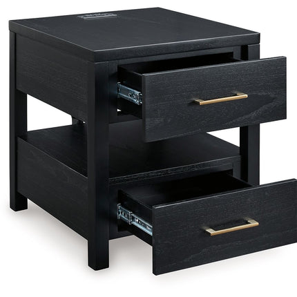 Winbardi - Black - Rectangular End Table Signature Design by Ashley® 