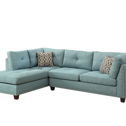 Laurissa - Sectional Sofa & Ottoman (2 Pillows) ACME 