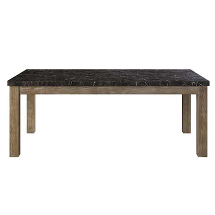 Charnell - Dining Table - Marble & Oak Finish ACME 