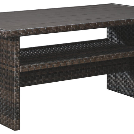 Easy - Dark Brown / Beige - Rect Multi-use Table Ashley Furniture 