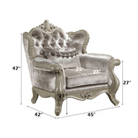 Libertee - Chair With Pillow - Beige Fabric & Champagne ACME 