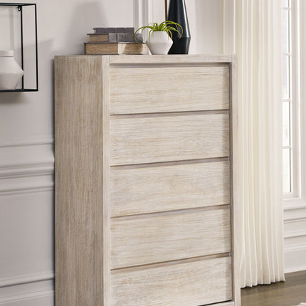 Michelia - Bisque - Five Drawer Chest Ashley® 