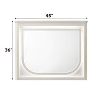 Laveda - Mirror With LED - Pearl White Finish - Tony's Home Furnishings