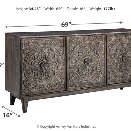 Fair - Dark Brown - Accent Cabinet Ashley Furniture 