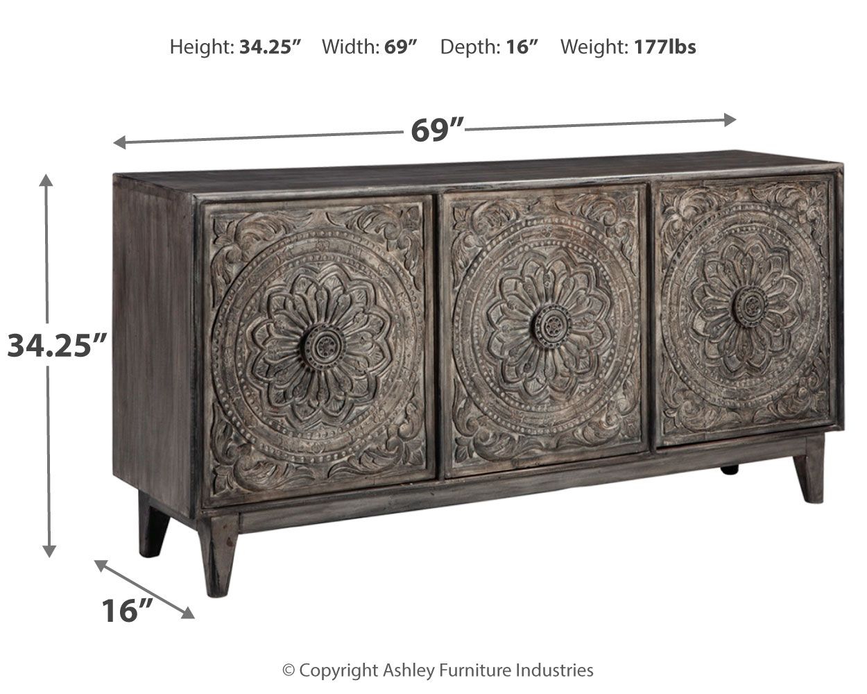 Fair - Dark Brown - Accent Cabinet - Tony's Home Furnishings