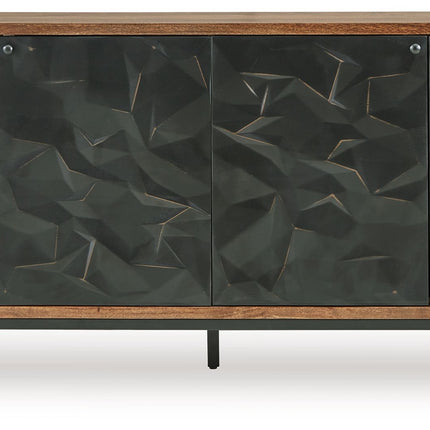 Dorannby - Black / Brown - Accent Cabinet Signature Design by Ashley® 