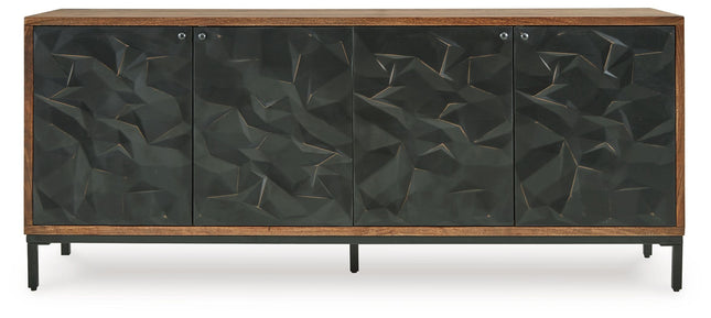 Dorannby - Black / Brown - Accent Cabinet Signature Design by Ashley® 