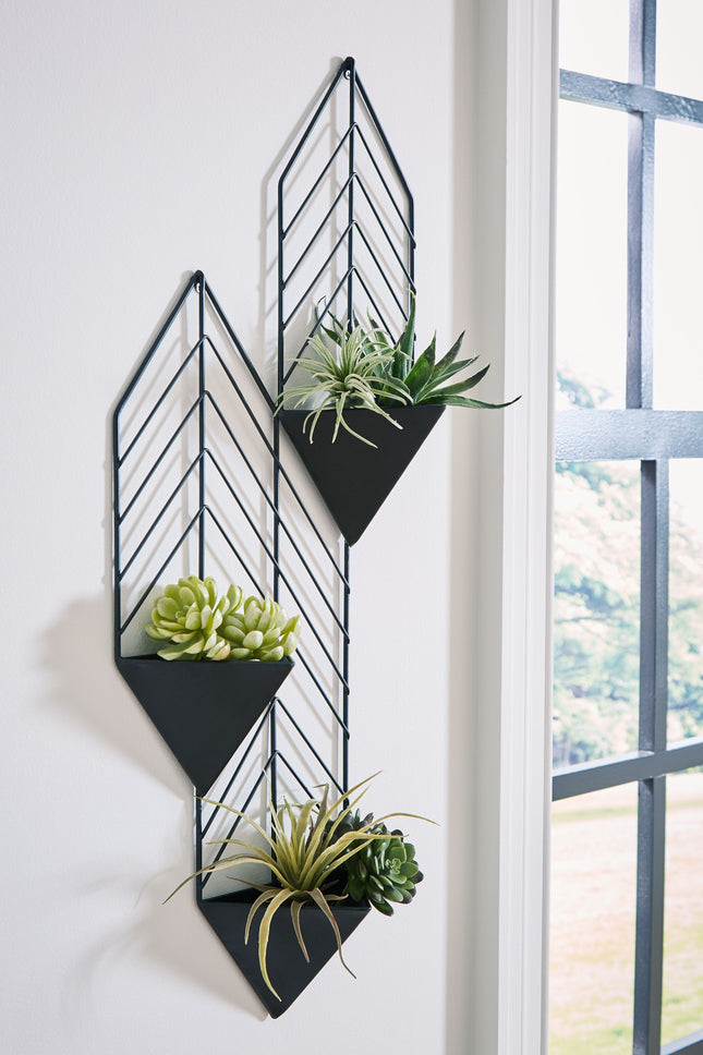 Dashney - Black - Wall Planter Signature Design by Ashley® 