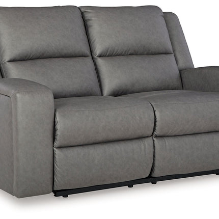 Brixworth - Slate - Reclining Loveseat - Tony's Home Furnishings