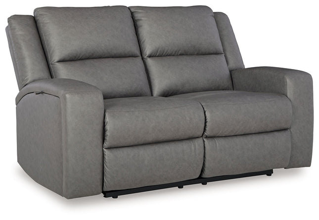 Brixworth - Slate - Reclining Loveseat - Tony's Home Furnishings