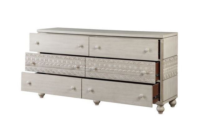 Roselyne - Dresser - Antique White Finish ACME 