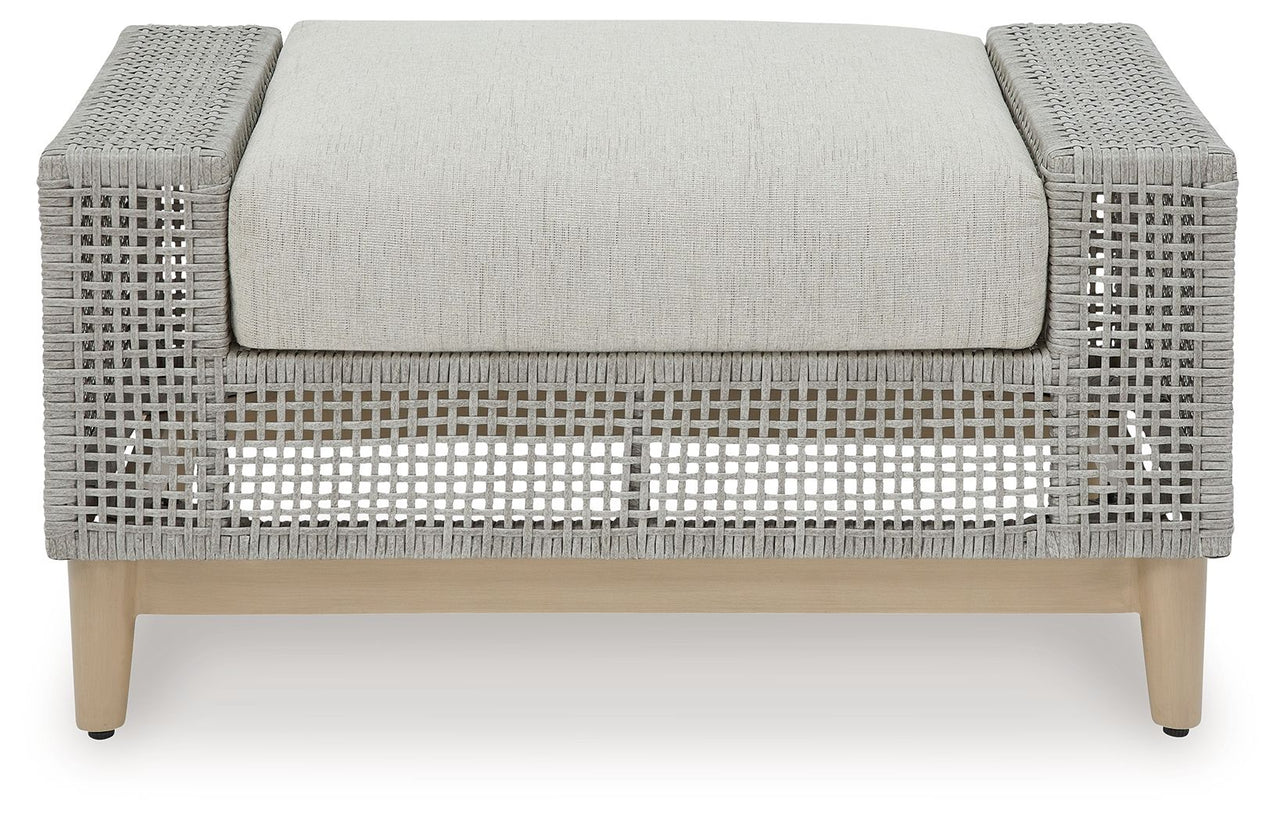 Seton Creek - Gray - Ottoman With Cushion - Tony's Home Furnishings