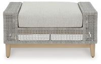 Thumbnail for Seton Creek - Gray - Ottoman With Cushion - Tony's Home Furnishings