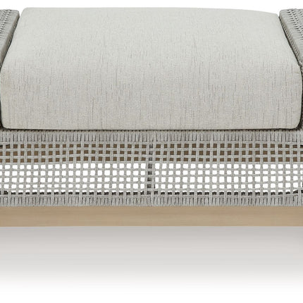 Seton Creek - Gray - Ottoman With Cushion Signature Design by Ashley® 