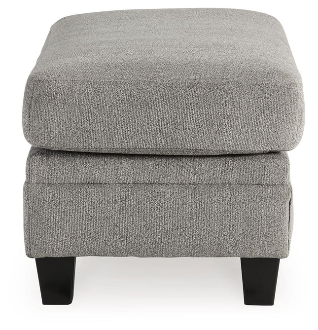 Davinca - Charcoal - Ottoman Benchcraft® 