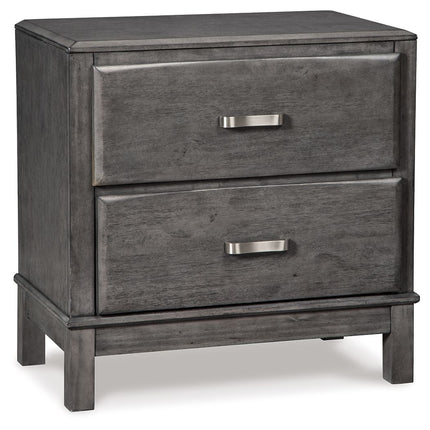 Caitbrook - Gray - Two Drawer Night Stand Ashley Furniture 