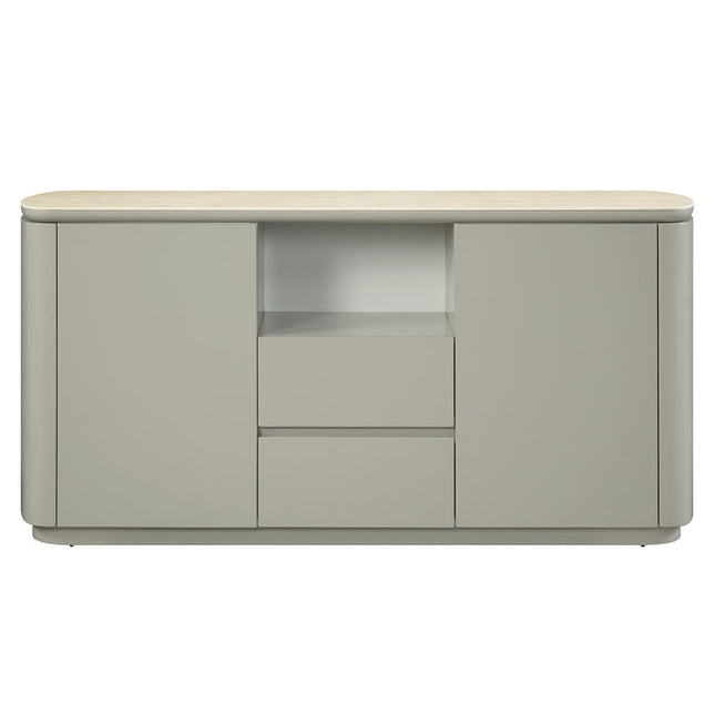 Ingram - Server - Ceramic Top & Light Gray Finish ACME 