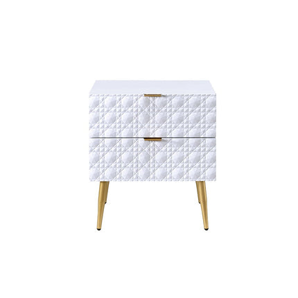 Maisey II - Nightstand - White & Gold ACME 