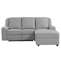 Destiny - Motion Sectional Sofa - Gray Linen ACME 