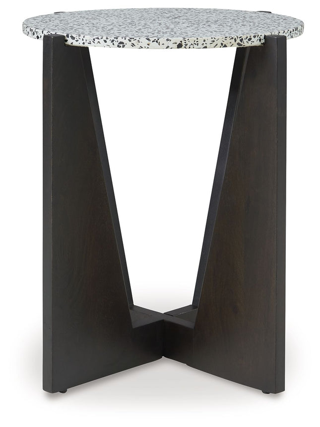 Tellrich - Black / White - Accent Table Signature Design by Ashley® 