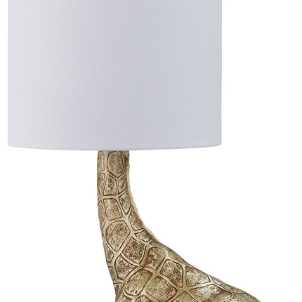 Ferrison - Gold Finish - Poly Table Lamp - Tony's Home Furnishings