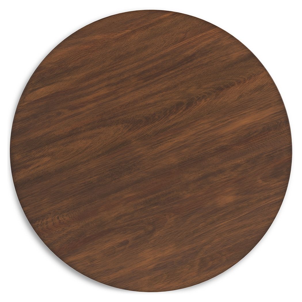 Lyncott - Brown - Round Dining Room Counter Table - Tony's Home Furnishings
