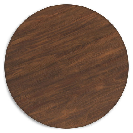 Lyncott - Brown - Round Dining Room Counter Table Signature Design by Ashley® 