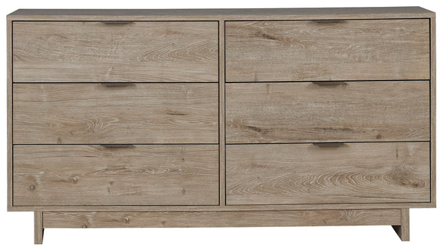 Oliah - Beige - Six Drawer Dresser - 31'' Height Signature Design by Ashley® 