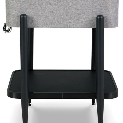 Jorvalee - Gray / Black - Accent Table With Speaker Signature Design by Ashley® 