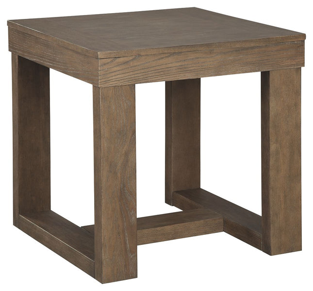 Cariton - Gray - Square End Table Ashley Furniture 