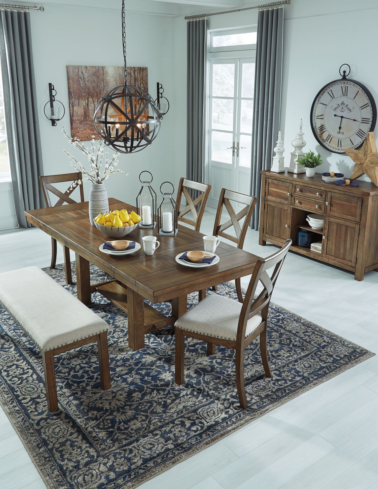 Moriville - Grayish Brown - Rectangular Dining Room Extension Table - Tony's Home Furnishings