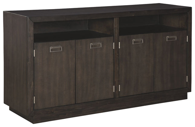 Hyndell - Dark Brown - Dining Room Server Signature Design by Ashley® 