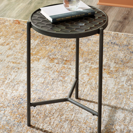 Doraley - Brown / Gray - Round Side End Table Signature Design by Ashley® 